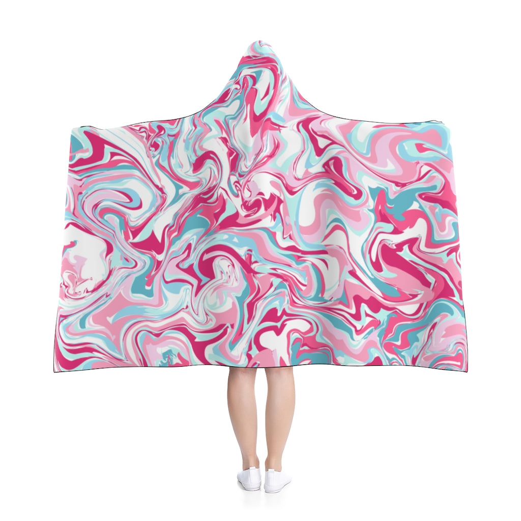 AbstracT PiNK Hooded Blanket